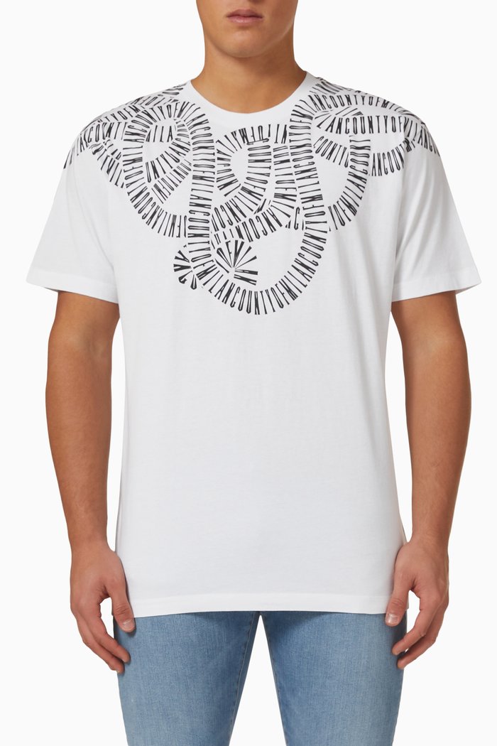 

Snake Wings T-shirt in Cotton, White