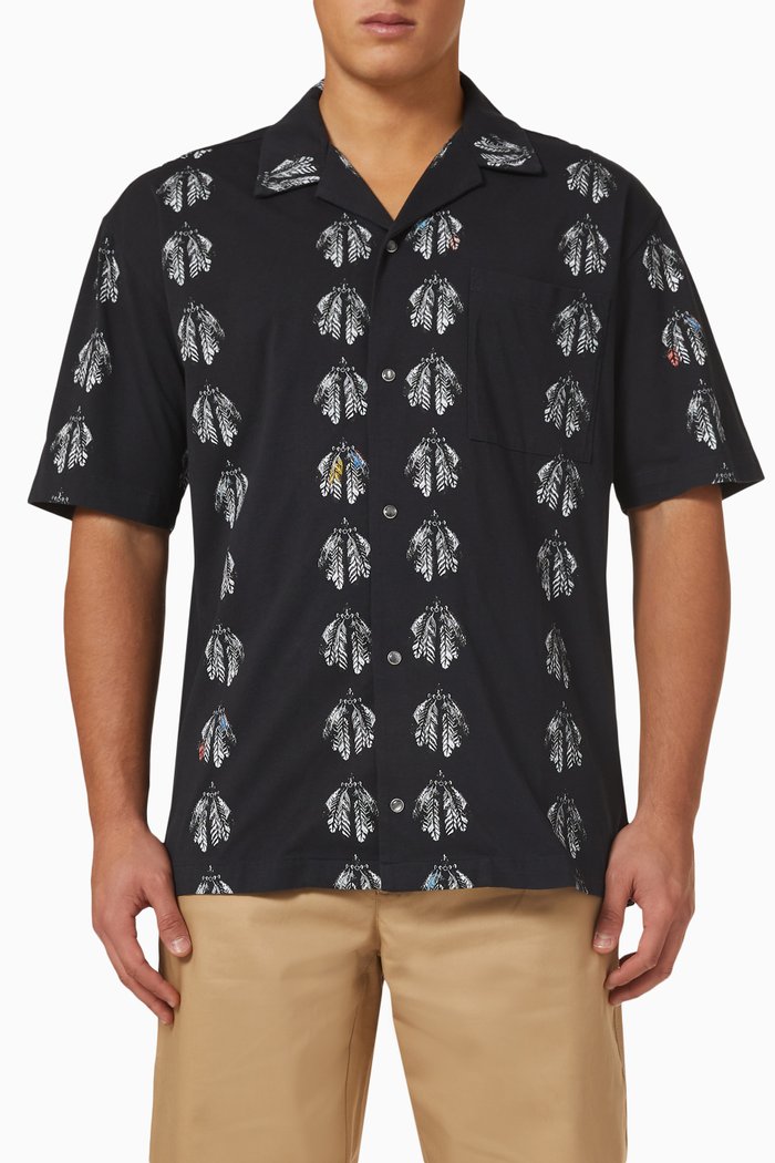 

Hawaii Shirt in Cotton, Black