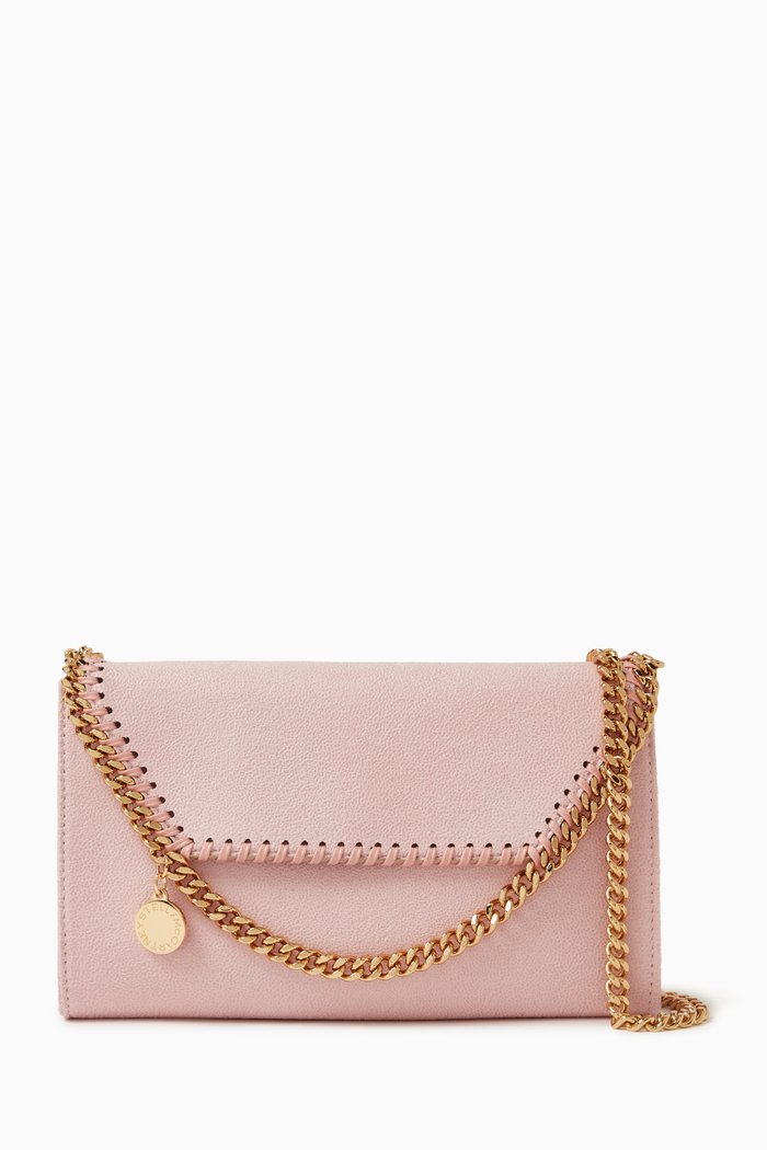 

Mini Falabella Shoulder Bag in Shaggy Deer, Pink