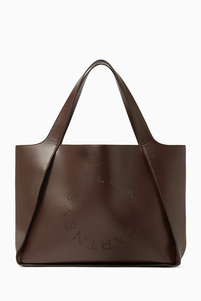 

Stella Logo Tote Bag in Eco-alter Nappa, Brown