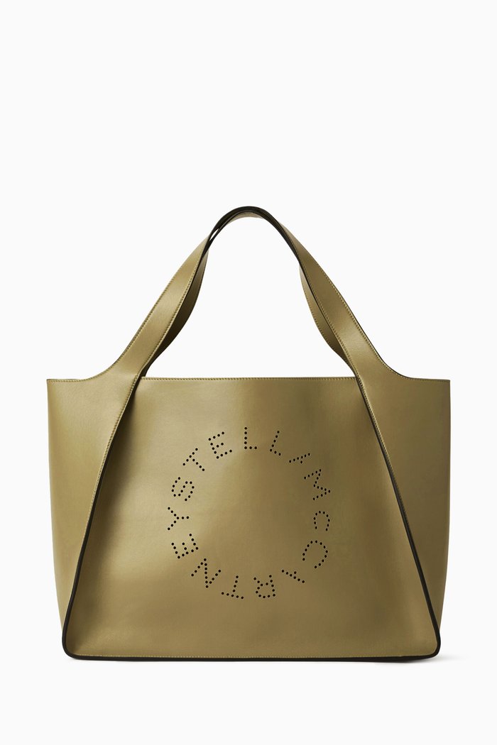 

Stella Logo Tote Bag in Eco-alter Nappa, Brown