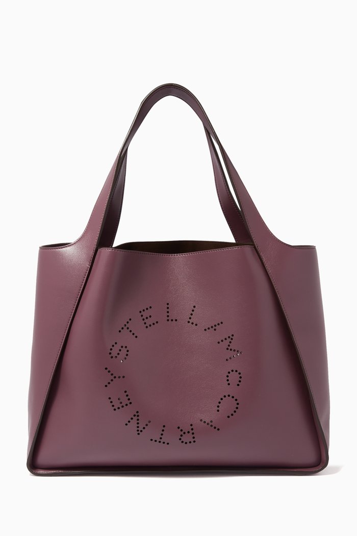 

Stella Logo Tote Bag in Eco-alter Nappa, Purple