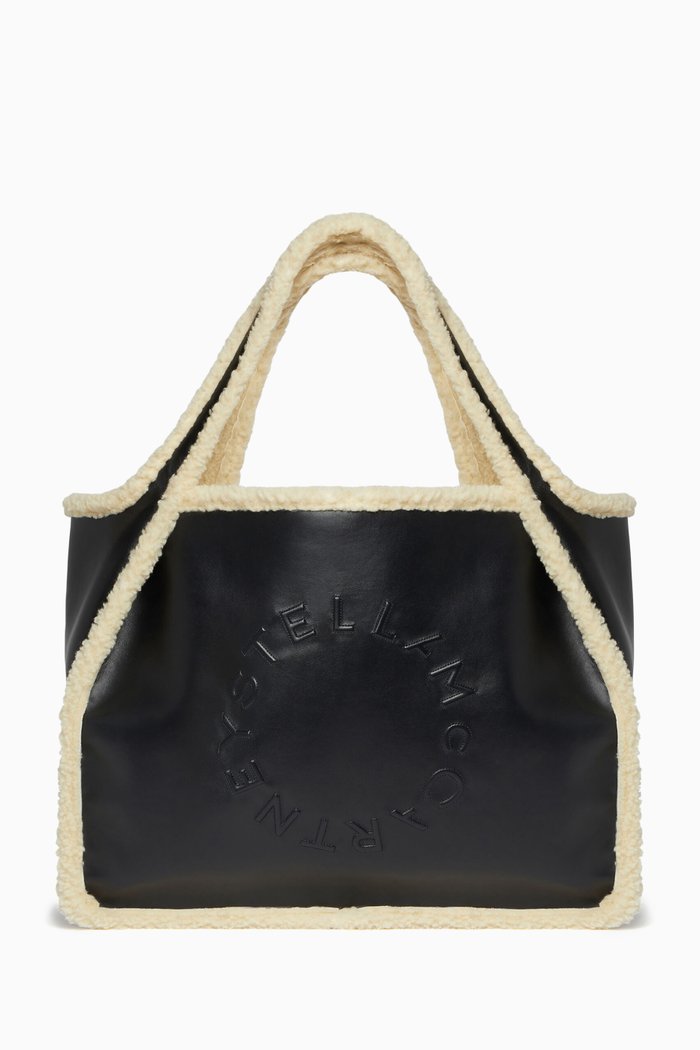 

Stella Logo Tote Bag in Eco-alter Nappa, Black