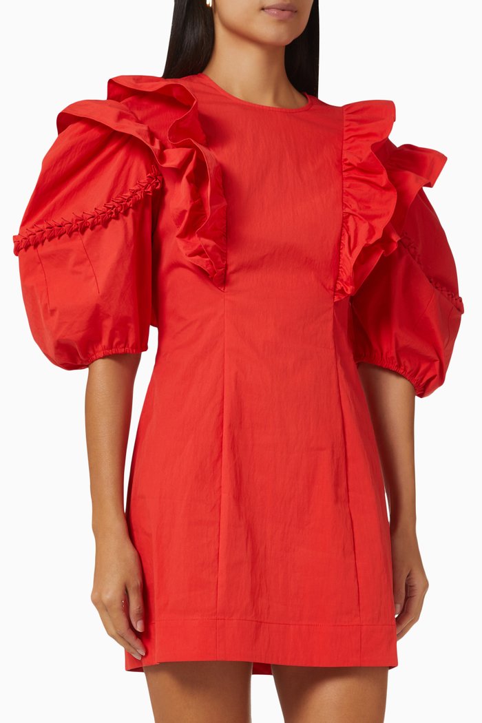 

Varja Dress in Linen, Red