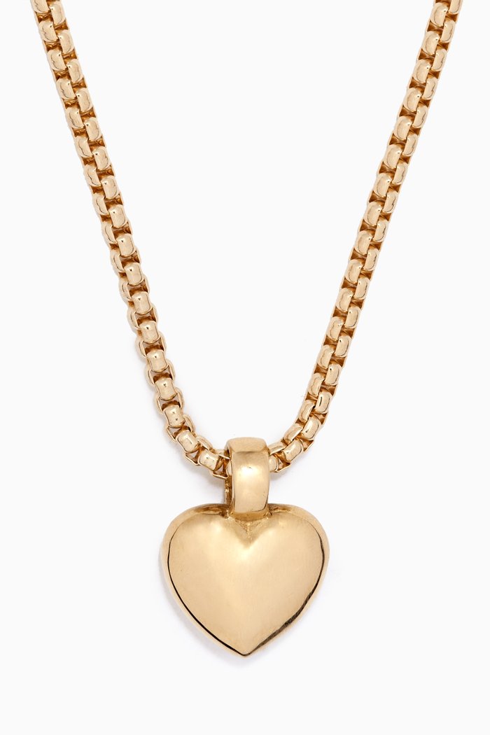 

Chiara Pendant Necklace in 14kt Gold-plated Brass