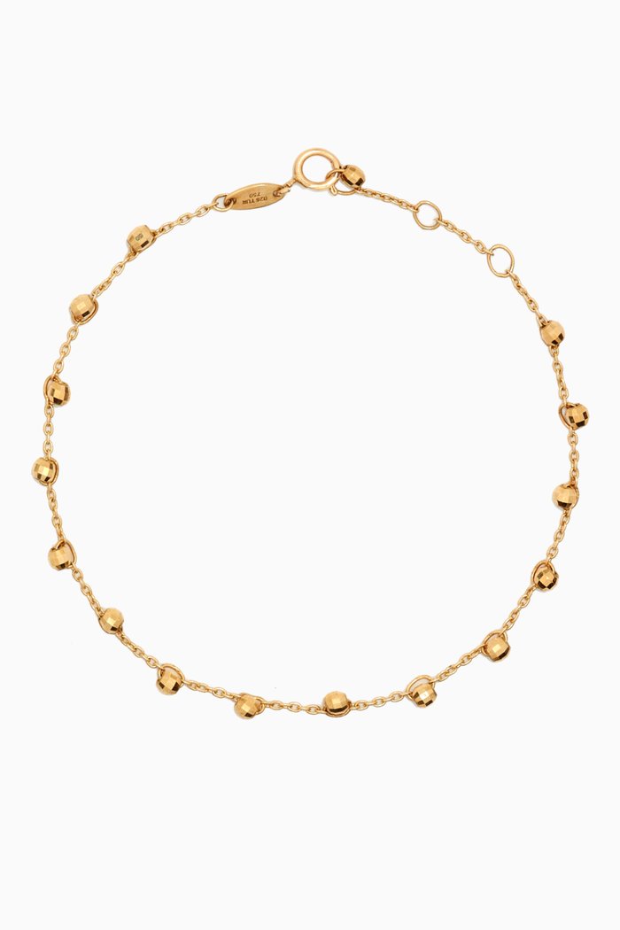 

Lydia Bead Bracelet in 18kt Yellow Gold