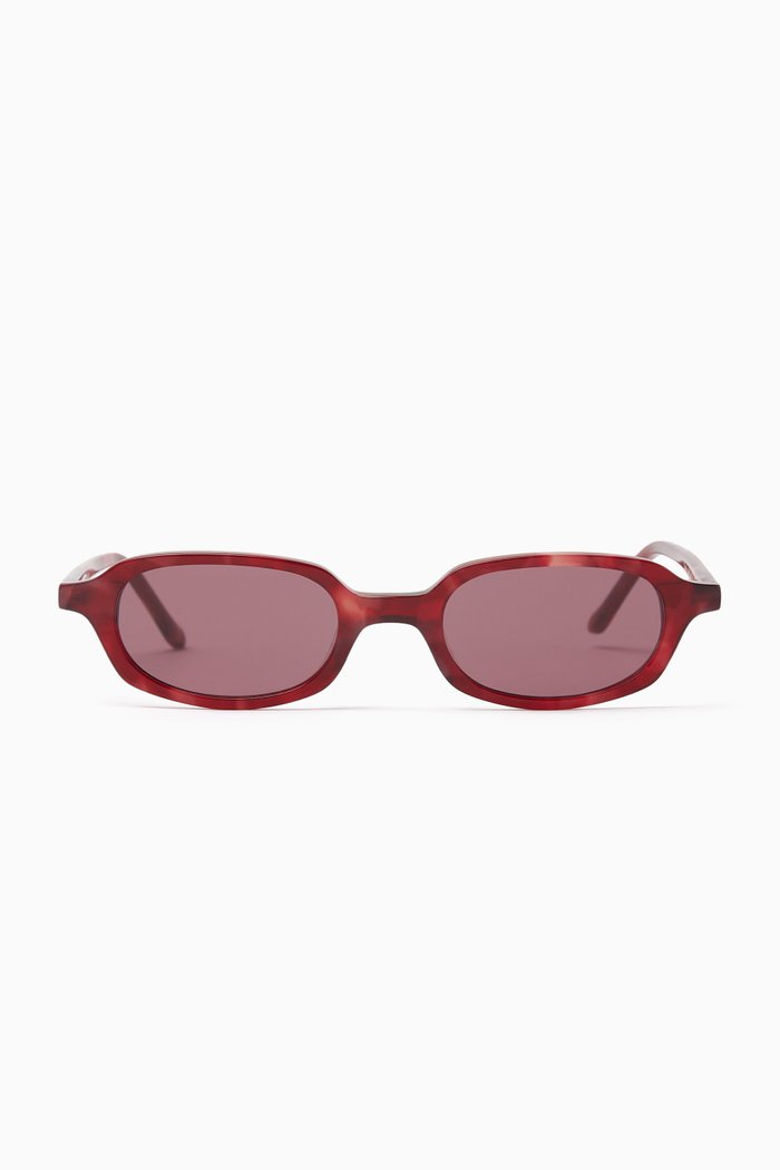 

Carolyn Sunglasses in Metal & Acetate, Red