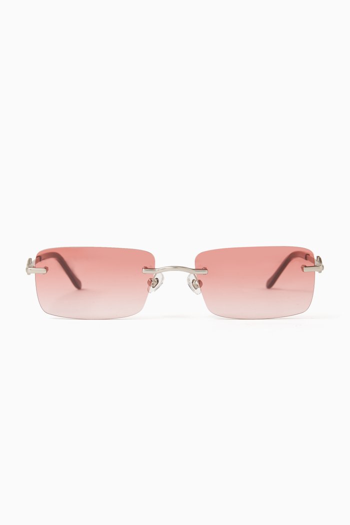 

Layla Sunglasses in Metal, Red