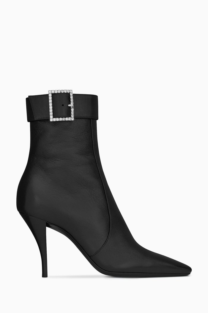

Jill Ankle Boots in Leather, Black