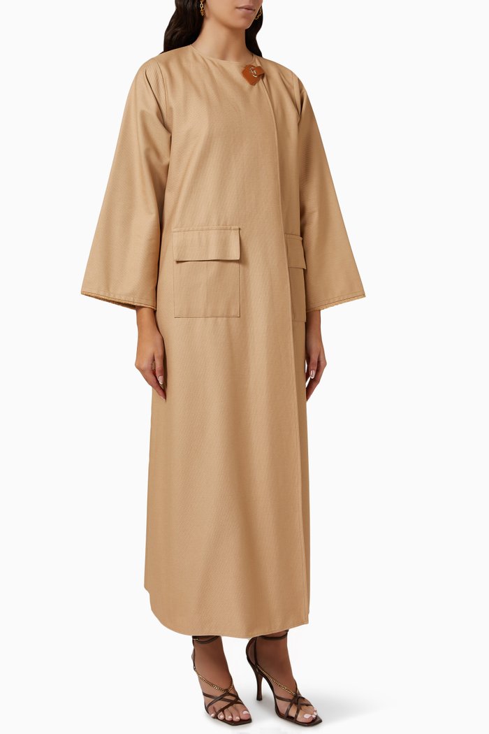 

Wide-sleeved Abaya, Neutral