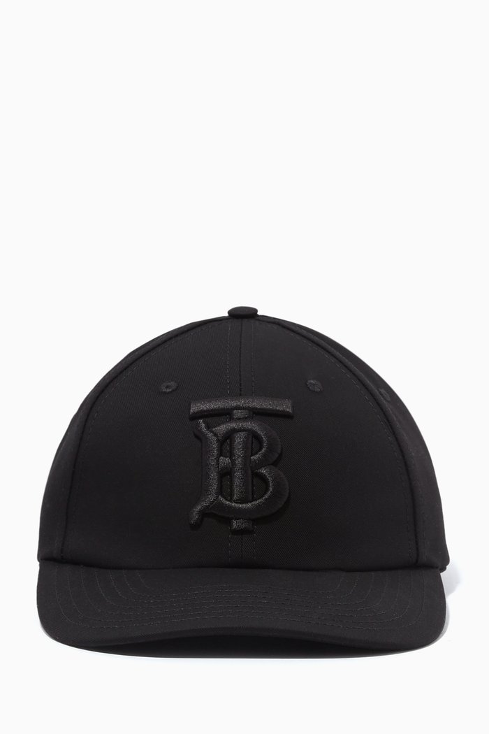 

Monogram Motif Baseball Cap in Gabardine, Black