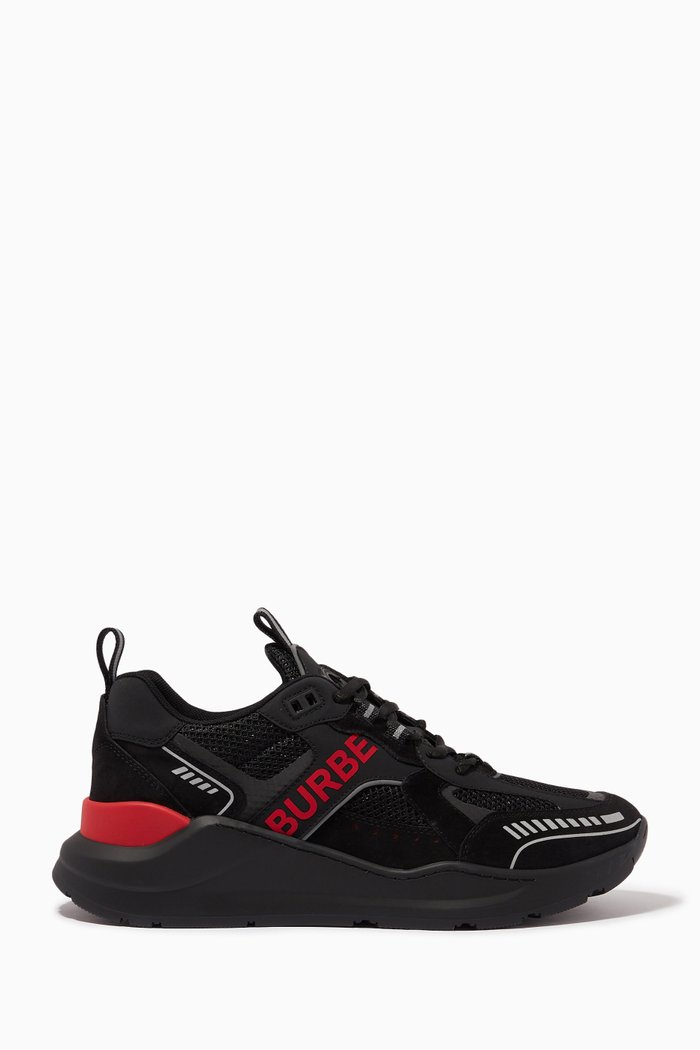 

Sean Sneakers in Mesh & Suede, Black