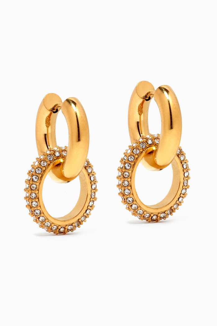 

Helena Halo Waterproof Hoops, Gold