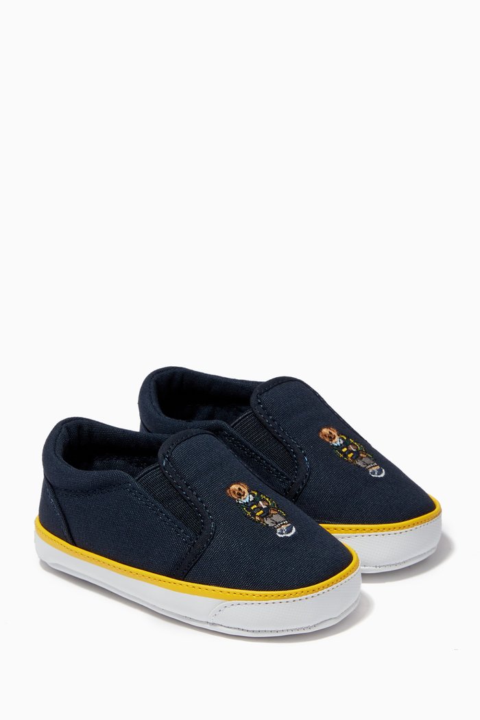 

Harbour II Bear Sneakers in Textile & Faux Leather, Blue