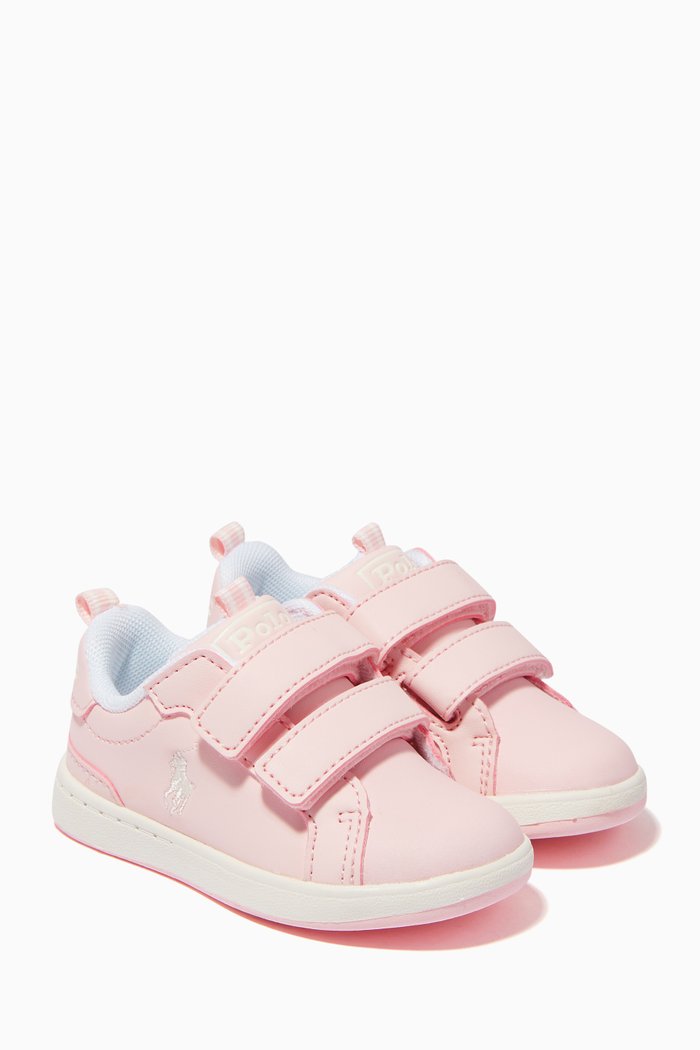 

Heritage Court EZ Sneakers in Faux Leather, Pink