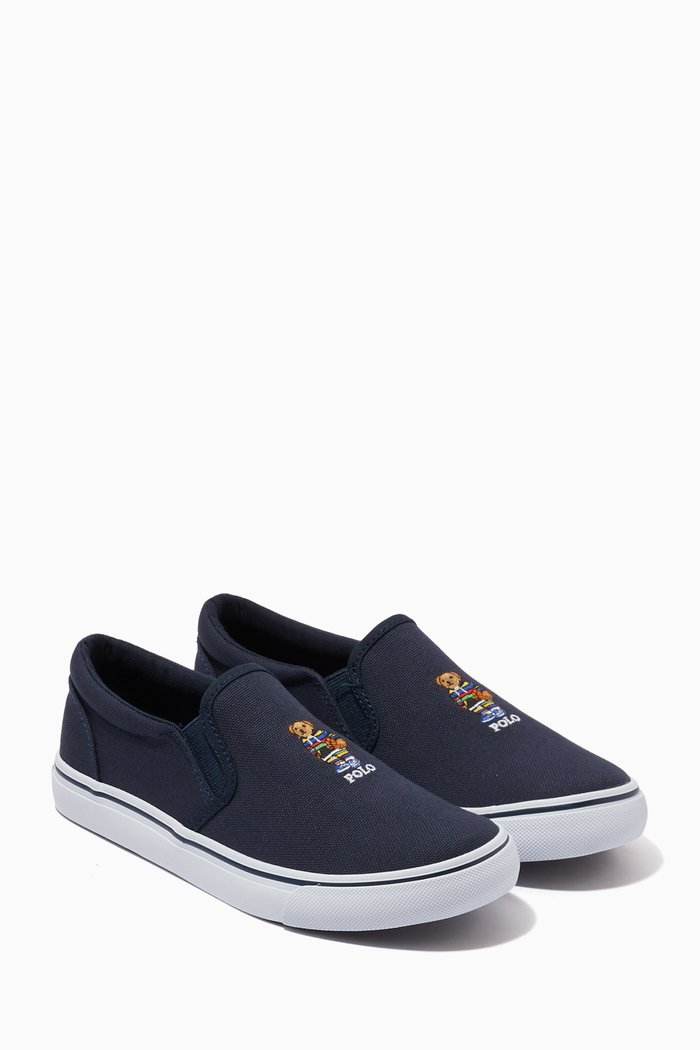 

Keaton Bear Sneakers in Textile, Blue
