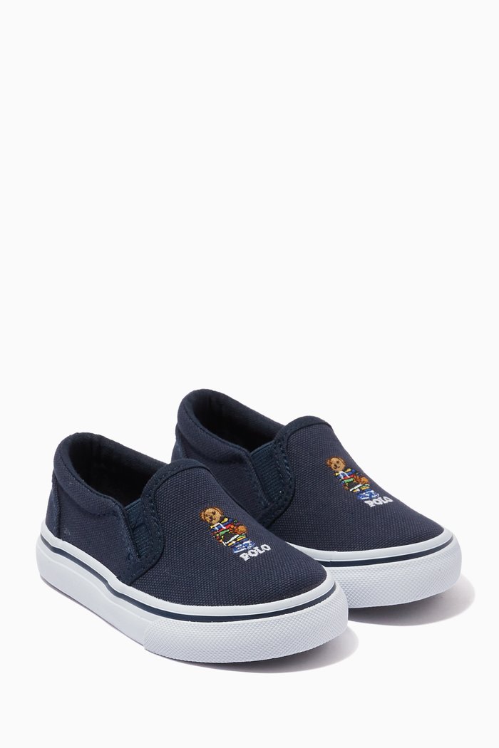 

Keaton Bear Sneakers in Textile, Blue