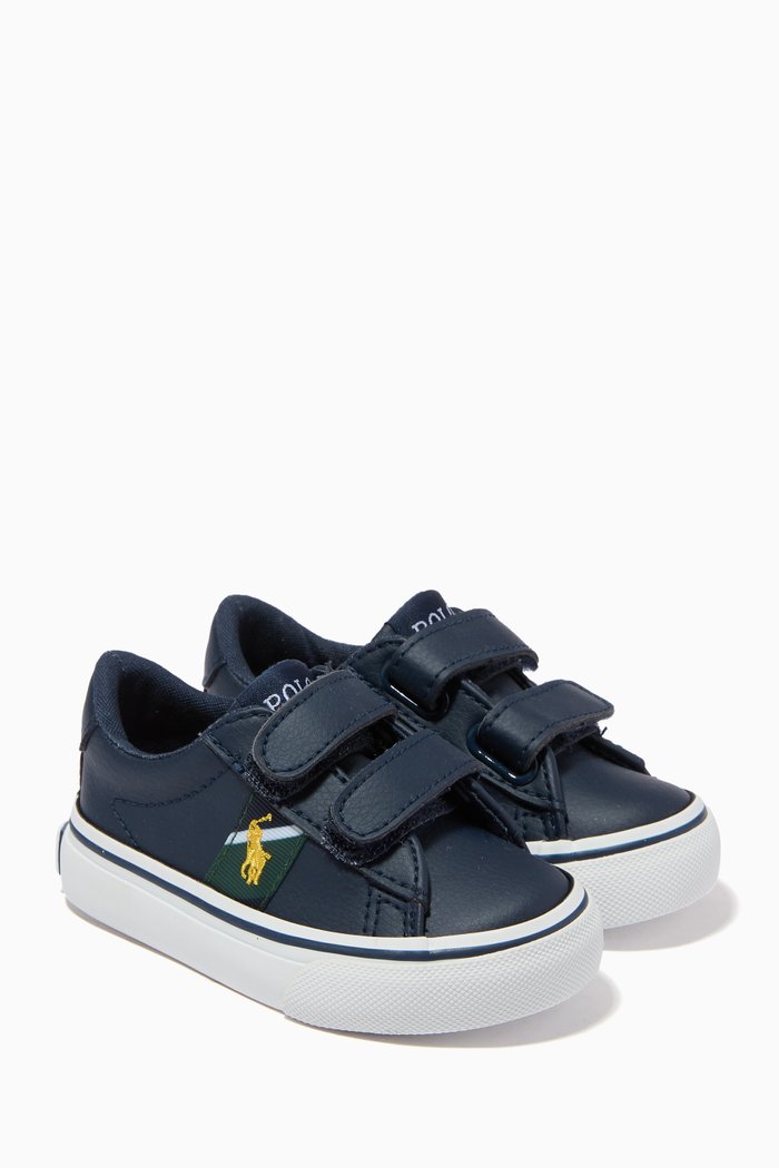 

Sayer EZ Velcro Sneakers in Faux Leather, Blue