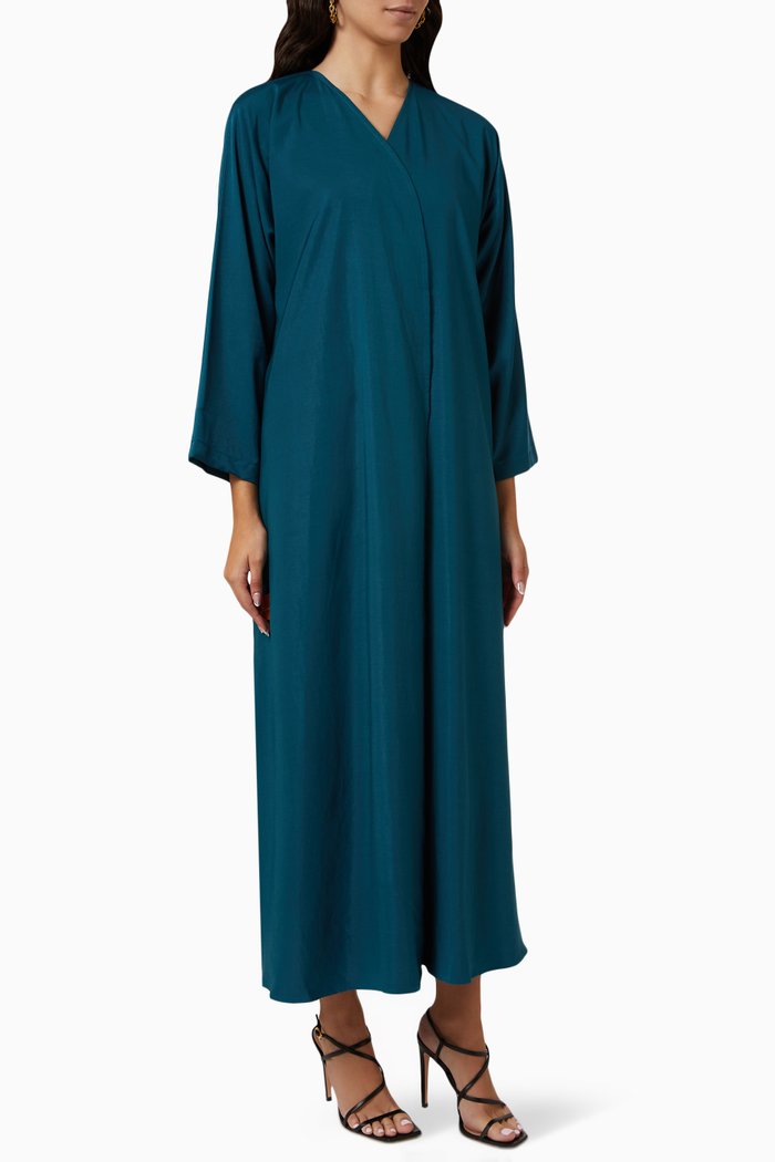 

Side-slit Abaya, Blue