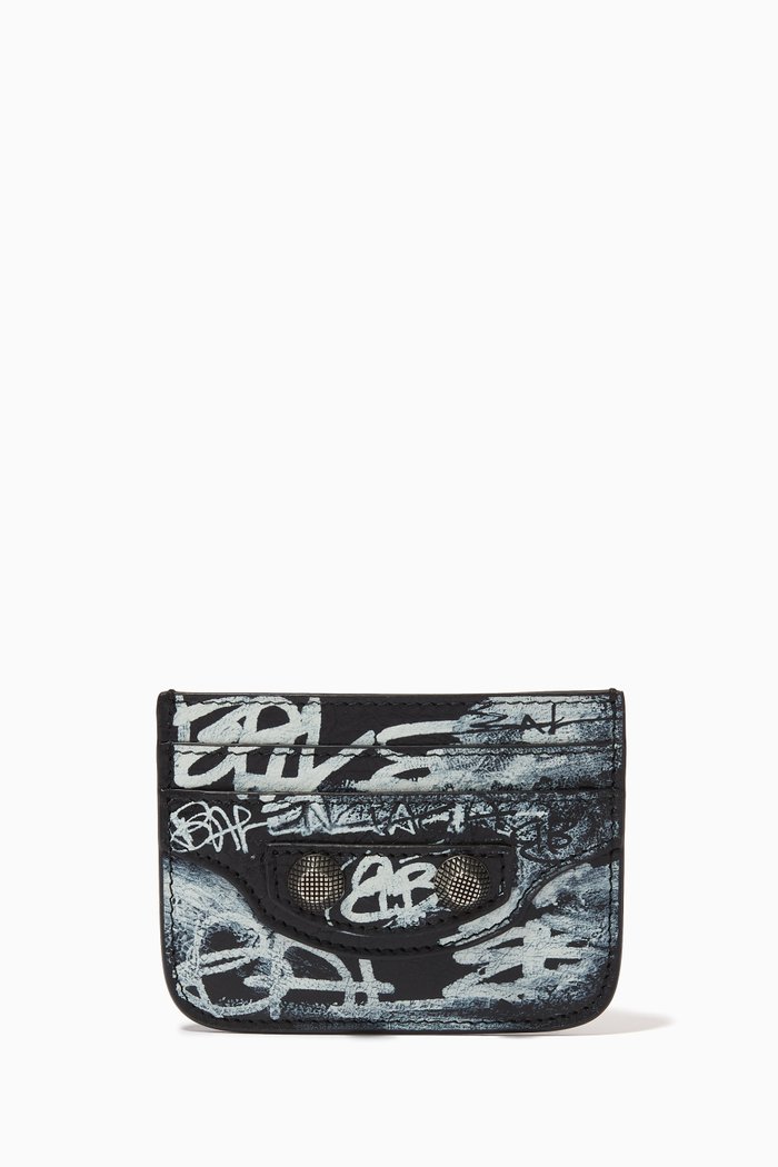 

Le Cagole Card Holder in Leather, Black