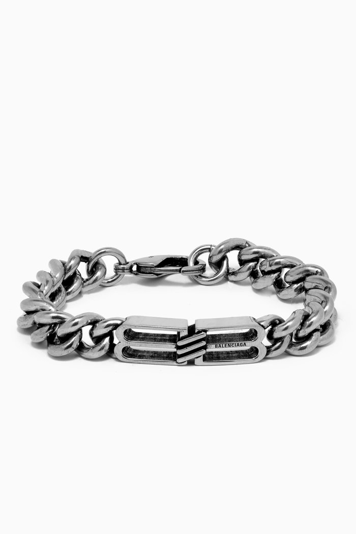 Bb Icon Gourmette Bracelet, Silver