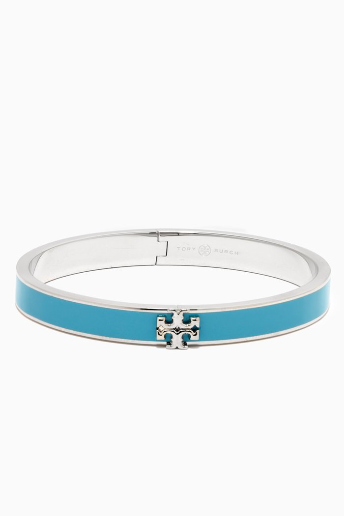 

Kira Logo Bracelet in Enamel & Brass, Gold