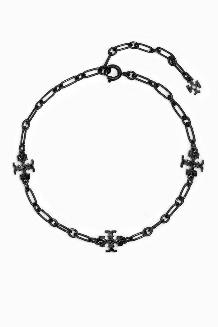 Roxanne Chain Delicate Bracelet, Black