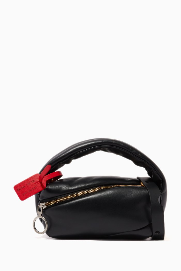 

Pump Pouch 19 Tote Bag in Quilted Leather, Black
