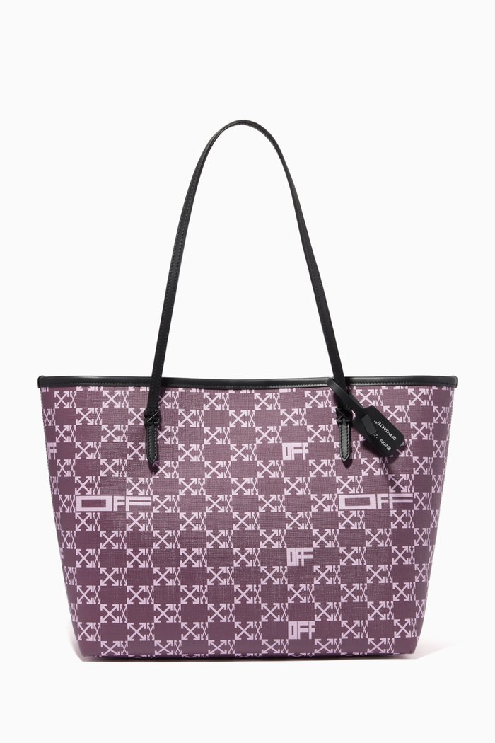 

Day Off 33 Tote Bag in Logo Monogram Canvas, Purple