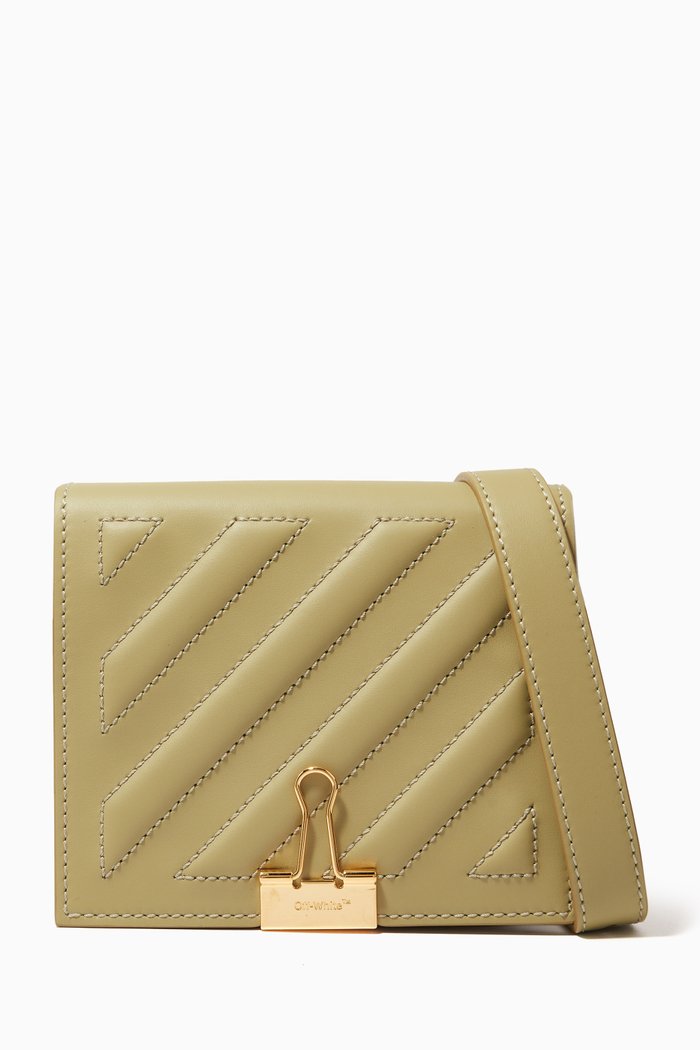 

Cross 18 Crossbody Bag in Diag Leather, Brown