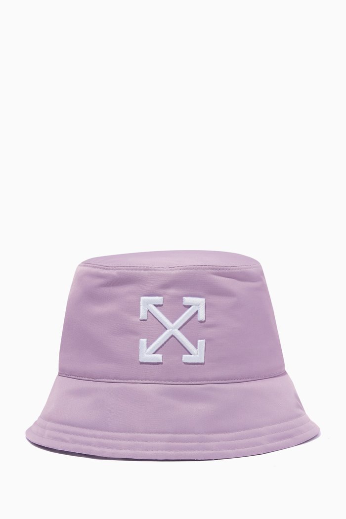 

Arrow Bucket Hat in Nylon, Purple