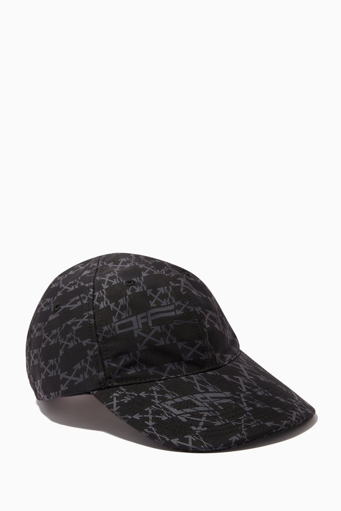 

Arrows Monogram Baseball Cap in Cotton Twill, Black