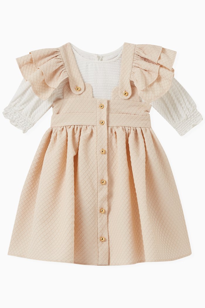 

Blouse & Dress Set, Neutral