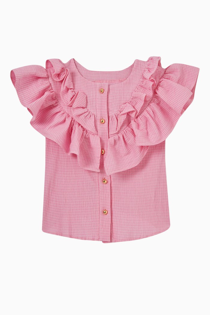 

Ruffle Detail Blouse, Pink