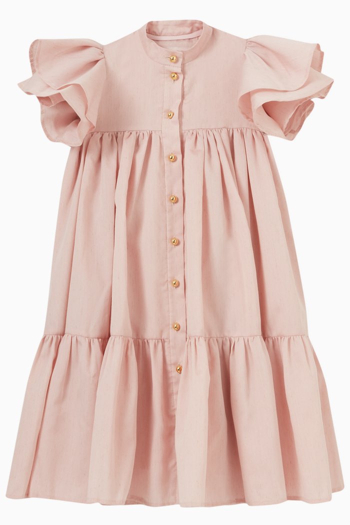 

Ruffle Detail Dress, Pink