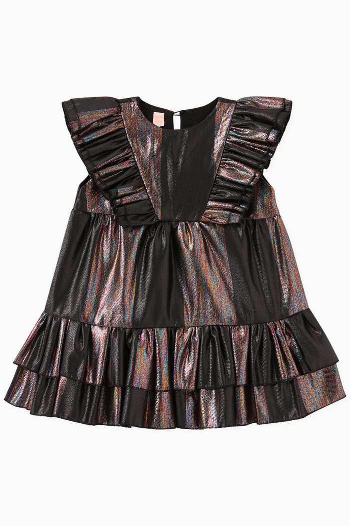 

Oline Metallic Dress, Black