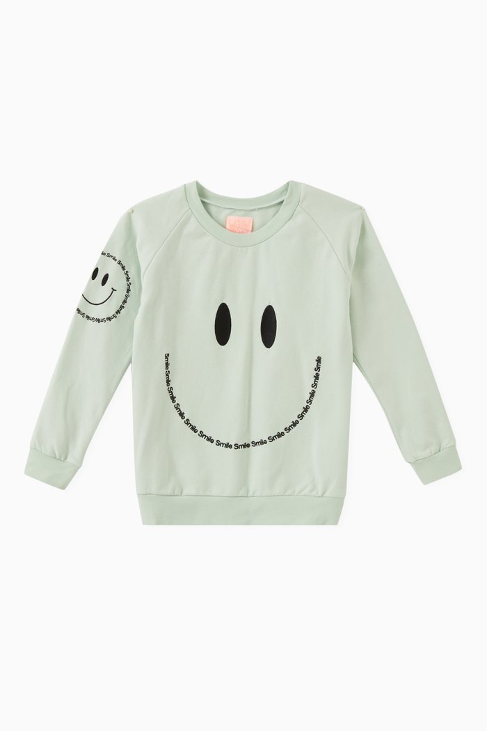 

Optimists Smiley Sweatshirt, Green