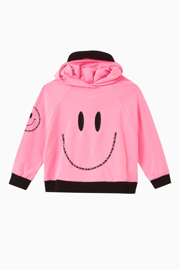 

Smile Cap Hoodie, Pink