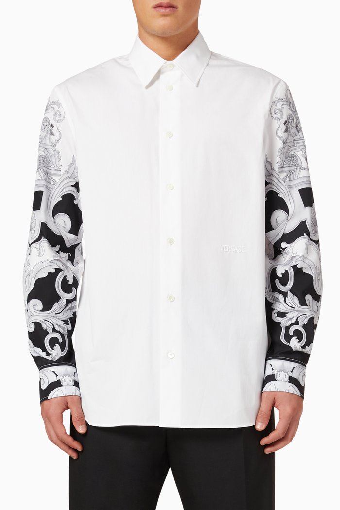 

Baroque Shirt in Cotton, White