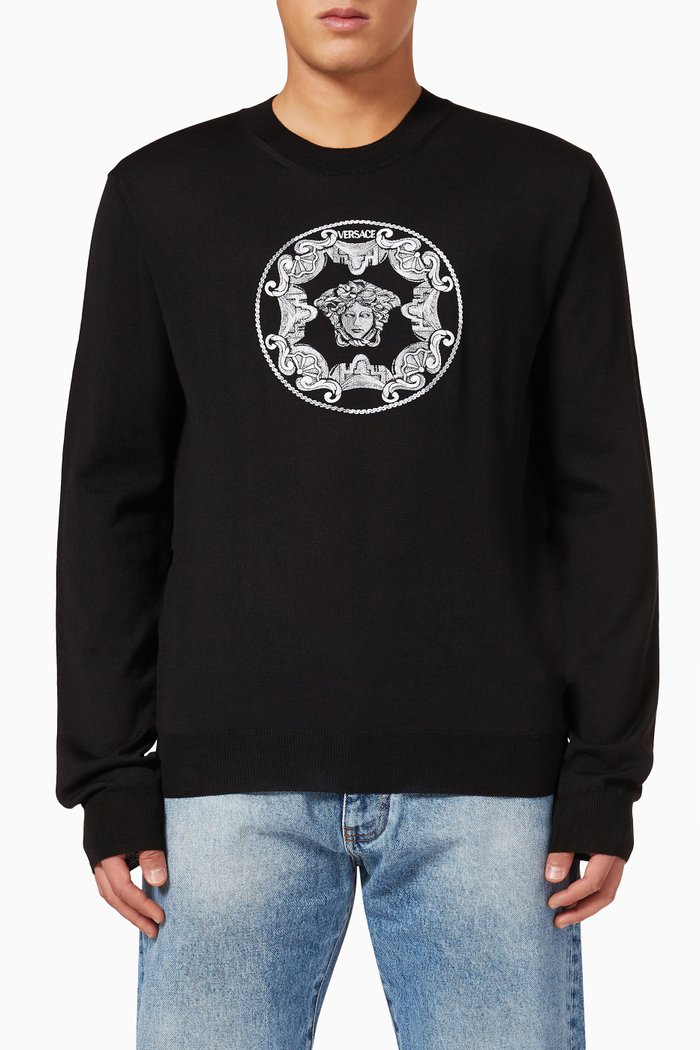 

Medusa Sweater in Wool, Black