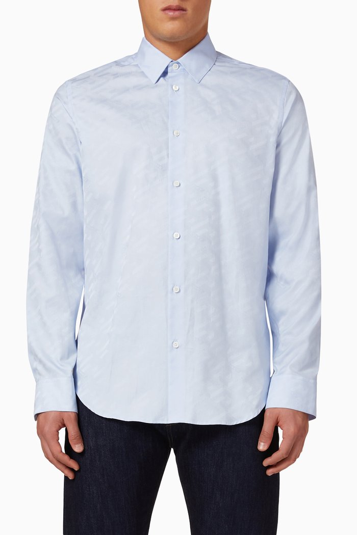 

Oxford Shirt in Cotton, Blue