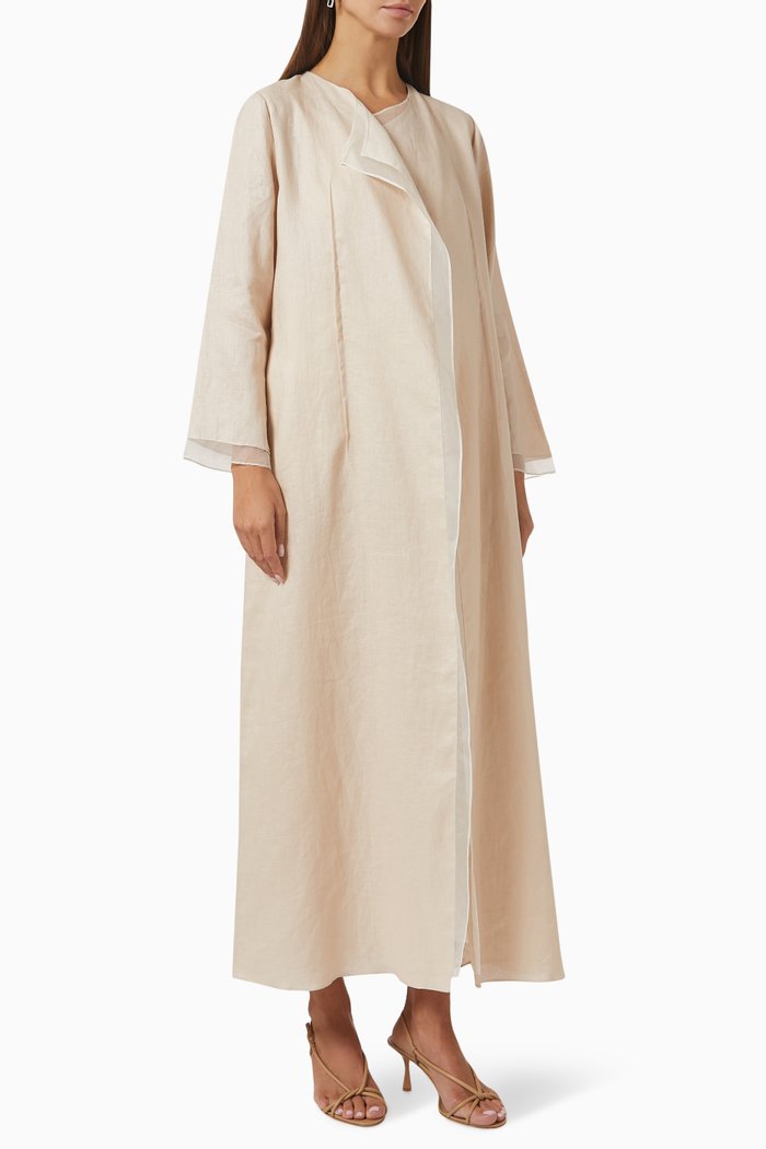 

Abaya in Linen, Neutral