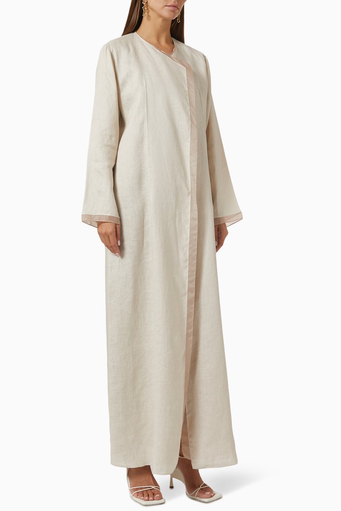 

Abaya in Linen, Neutral