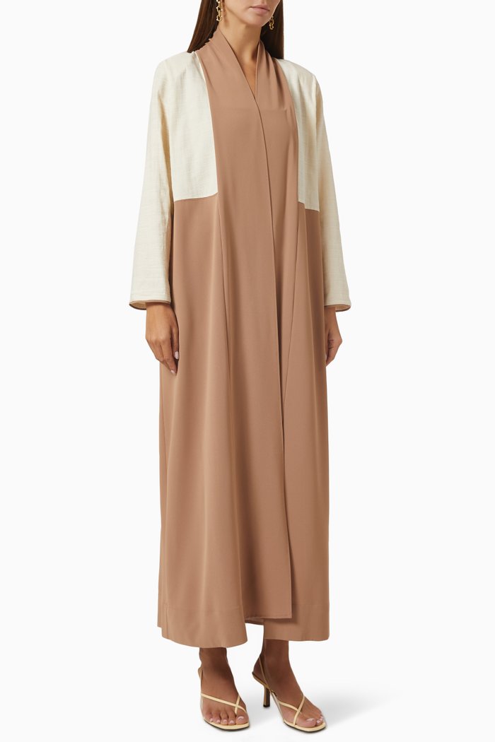 

Two-tone Abaya, Multicolour