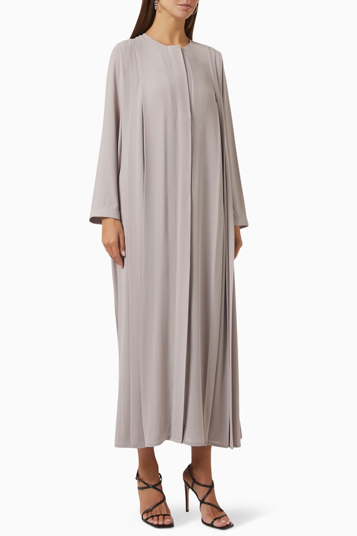 

Pleated Summer Abaya, Purple