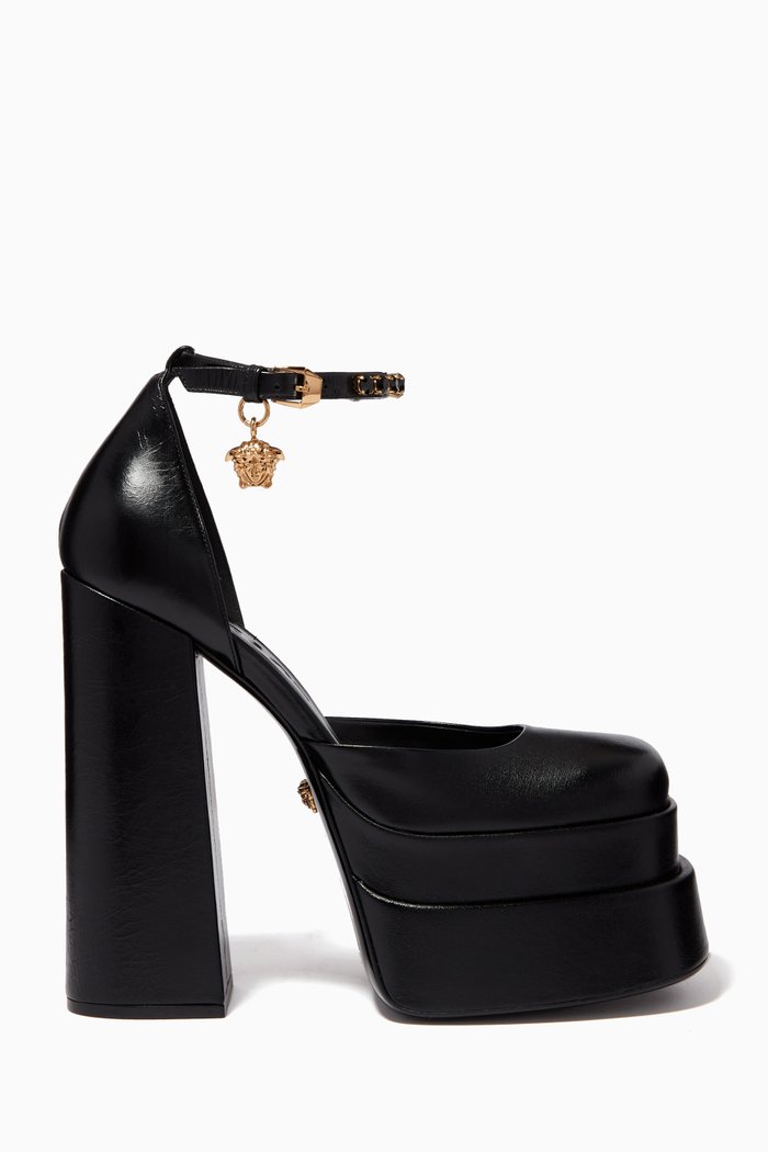 

Medusa Aevitas 155 Platform Pumps in Nappa Leather, Black