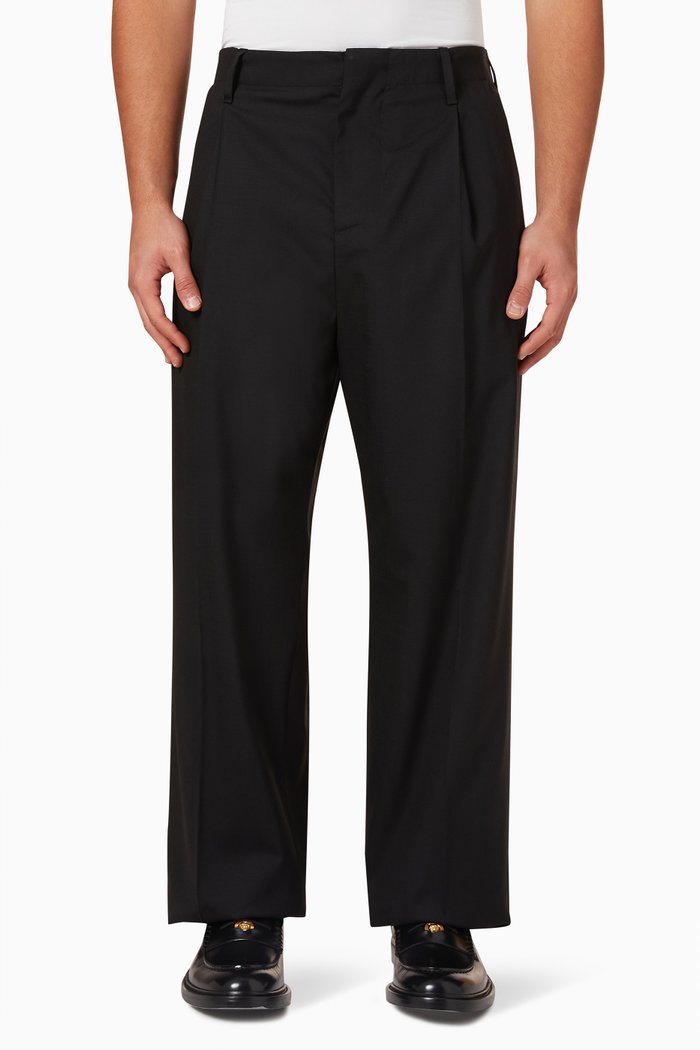 

Formal Pants in Cotton Twill, Black