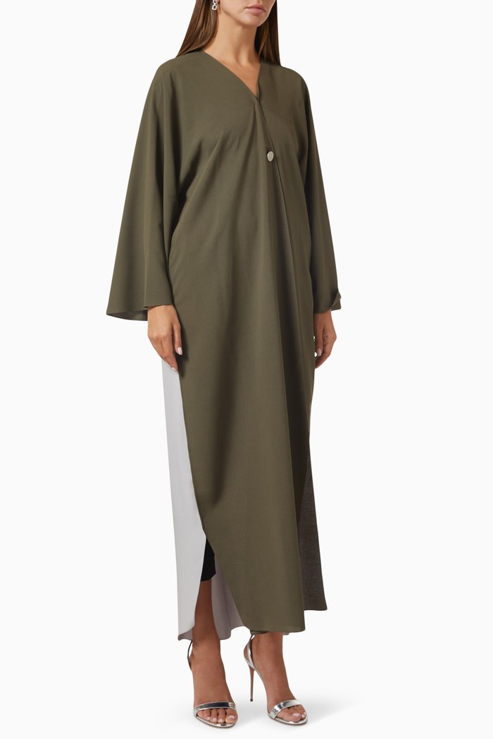 

Two-tone Abaya, Multicolour