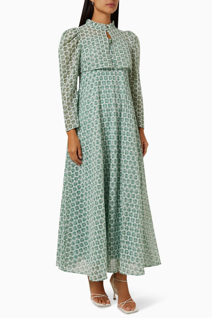 

Sweetheart Dress & Crop Jacket Set, Green