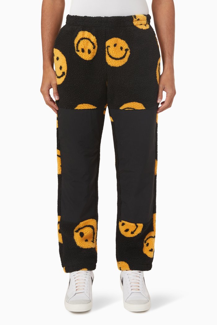 

Vintage Smiley Pants in Fleece, Black